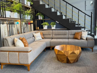 Modern Sectional Sofa with Coffee Table
