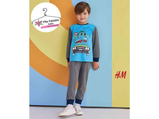 مجموعة بجامات ولادي ربيعي قطن