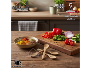 معالق خشب صغيرة عدد 8