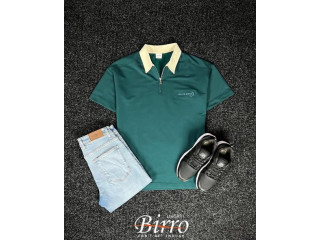 Men's Polo Shirt with Jeans and Sneakers