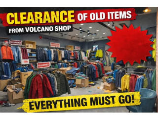 CLEARANCE OF OLD ITEMS FROM VOLCANO SHOP