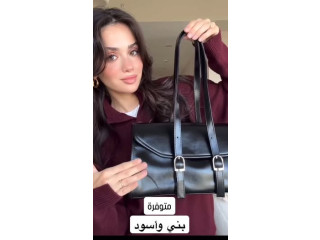 Stylish Black and Brown Handbag