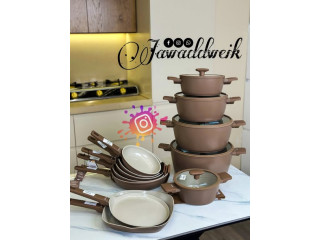 طقم طناجر ومقالي