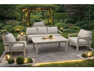 طقم كنب ألمنيوم Bellagio – 3+1+1