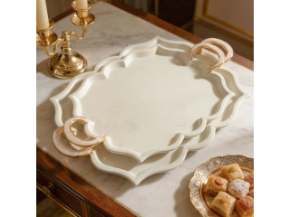 طقم صواني تقديم معدن