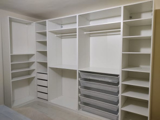White Modular Closet System