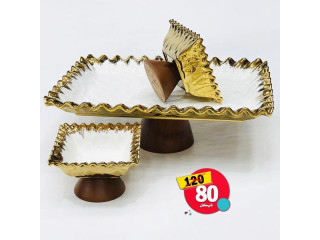 صحون بورسلان مذهّب ثقيل بسعر العرض 🔥