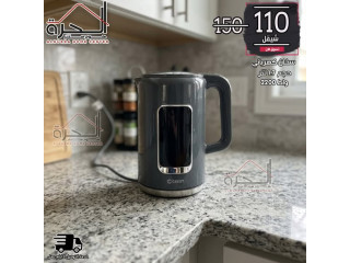 سخان كهربائي مع شاشة - حجم 1.7 لتر - بقوة 2200 واط - ستانلس ستيل