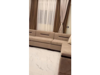 Modern Beige Sofa Set