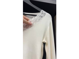 Lace Trimmed Top