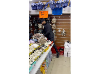 Various types of footwear