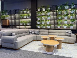 Modern Sectional Sofa with Coffee Tables