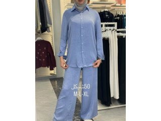 Blue Two-Piece Outfit