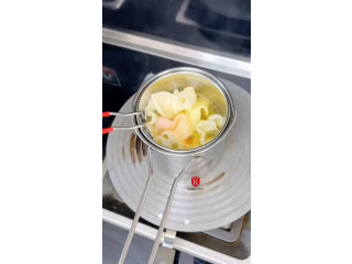 مقلى زيت مع مصفاة وغطاي🌚