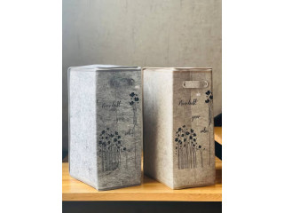 سلة غسيل قماش مع سحاب – 60×25×40 سم