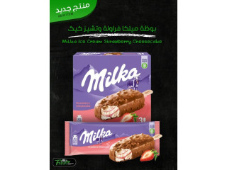 Milka Ice Cream Strawberry Cheesecake