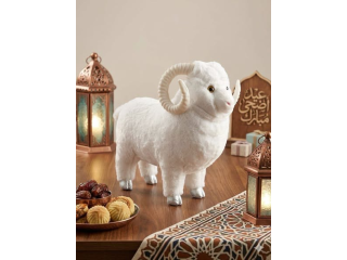 Plush White Ram