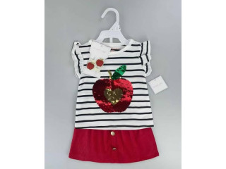 طقم بناتي بيبي تنورة بس للحلوين