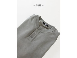 Grey Button-Up Sweater