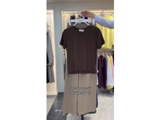 T-shirt and Skirt Set