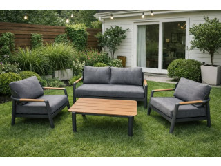 طقم كنب ألمنيوم 2+1+1 – MILI