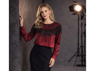 أناقة الخمري مع الأسود