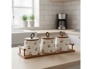 Decorative Kitchen Canisters Set