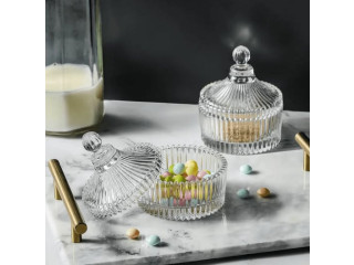 Decorative Glass Storage Jar