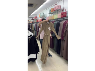 Long Beige Dress